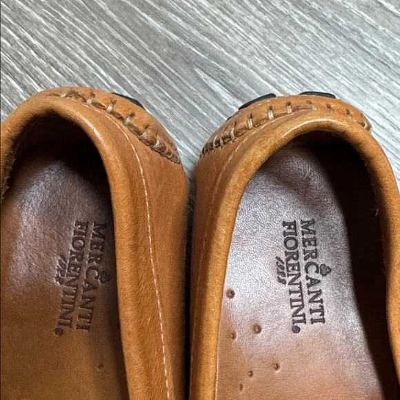 Mercanti Fiorentini Women 7.5 Brown Leather Loafers - Picture 6 of 7